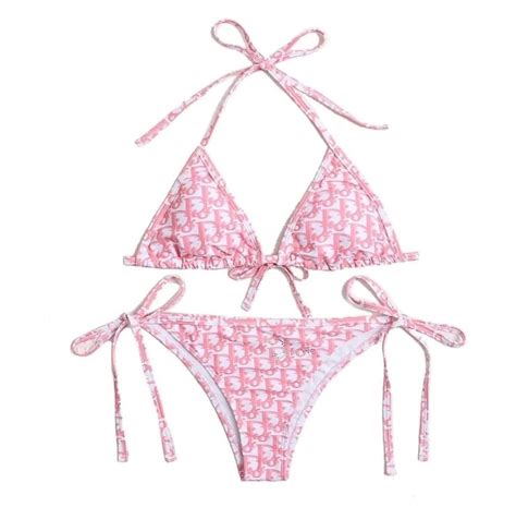 dior pink bikini.